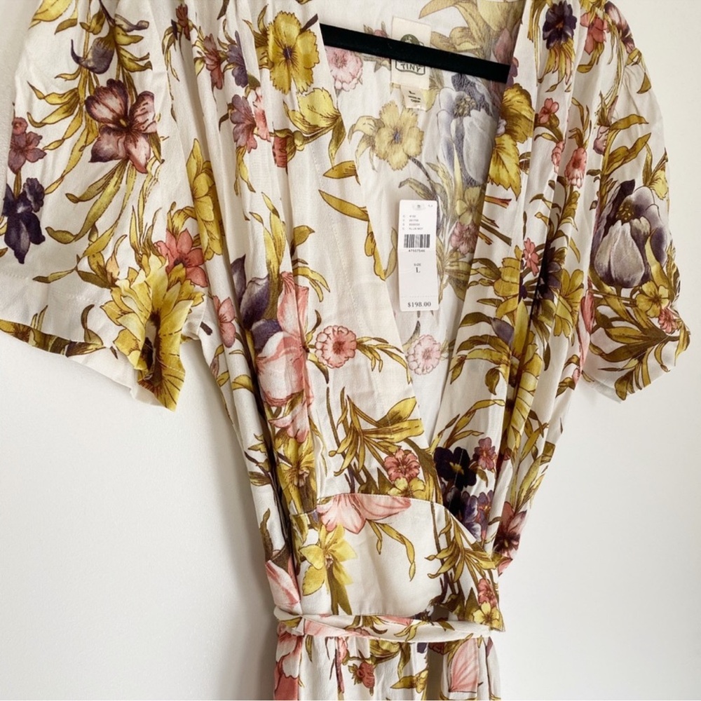 NWT Anthropologie Tiny sunflower wrap dress NWT! - Picture 4 of 13